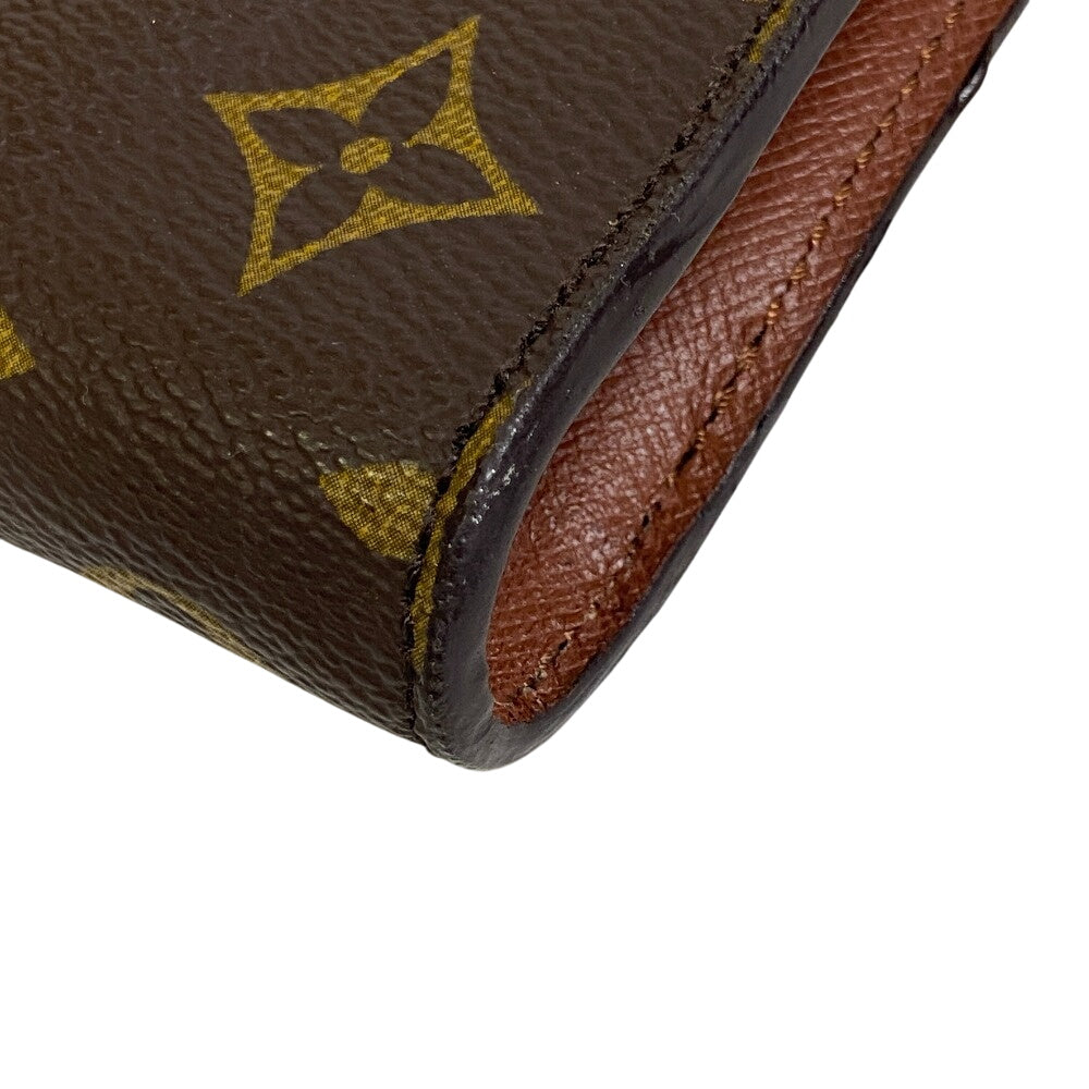 LOUIS VUITTON Clutch bag M51801 leather Brown Monogram Porto envelope