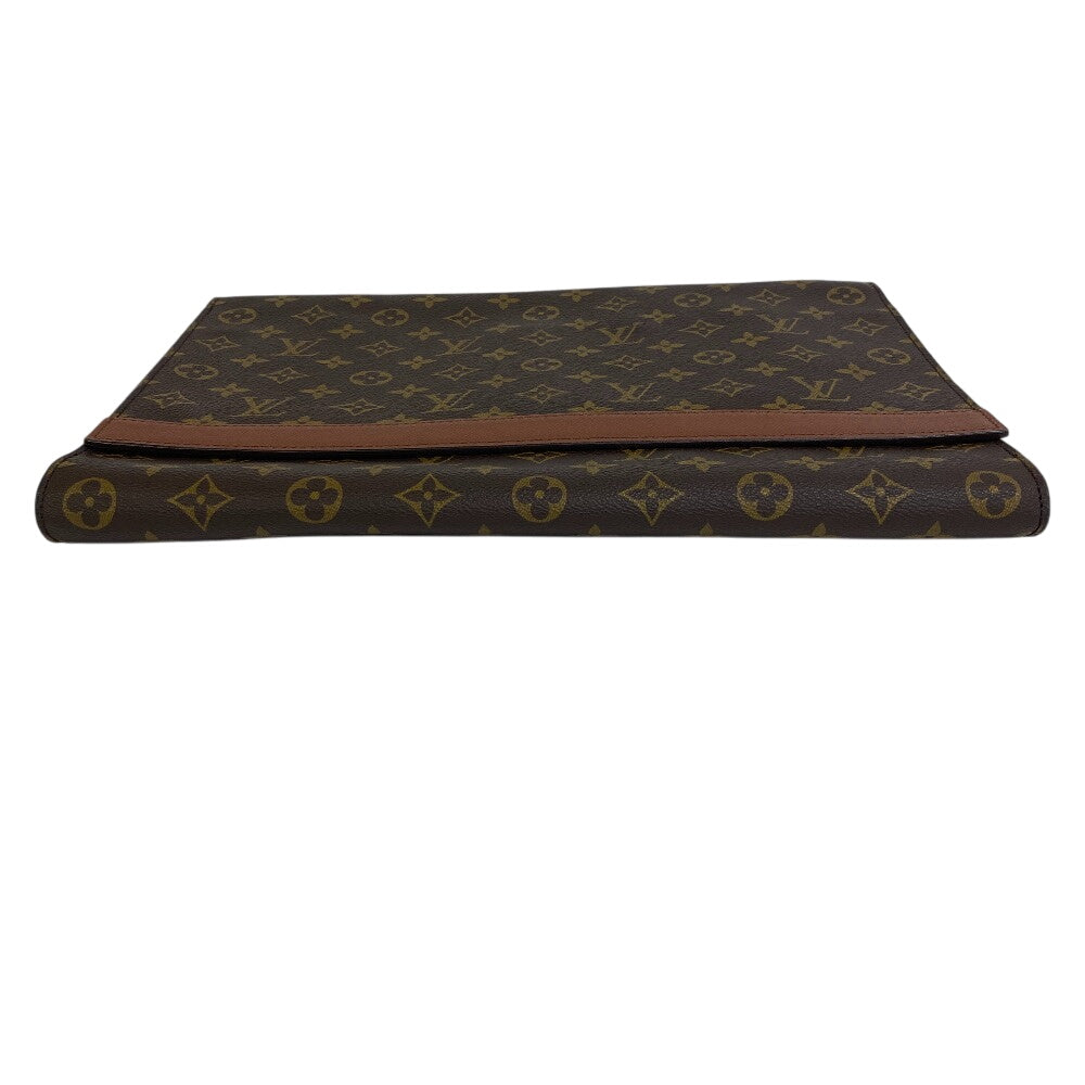 LOUIS VUITTON Clutch bag M51801 leather Brown Monogram Porto envelope