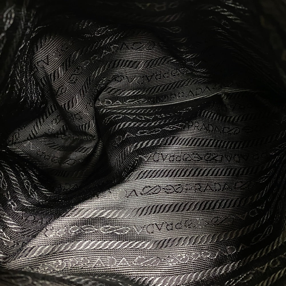 PRADA Shoulder Bag BT1738 Nylon Brown Triangular plate PRADA Vera Line Nylon Messenger Bag