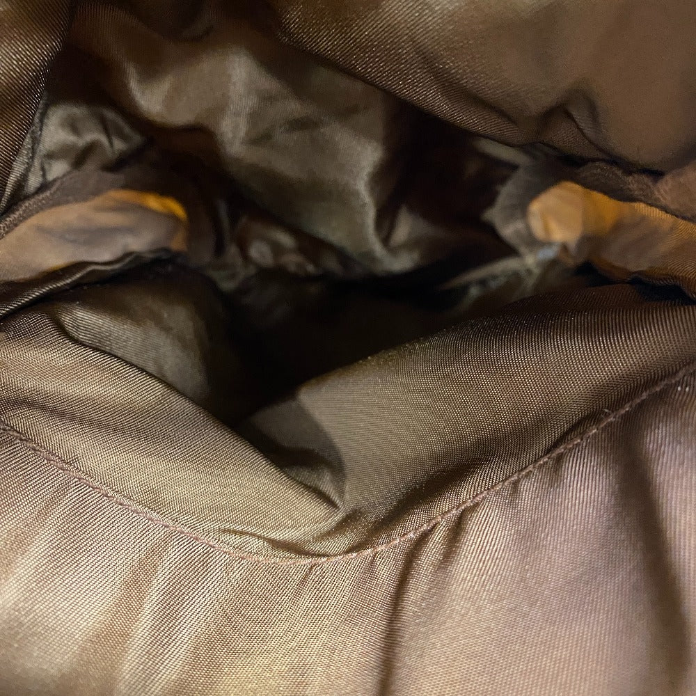 PRADA Shoulder Bag BT1738 Nylon Brown Triangular plate PRADA Vera Line Nylon Messenger Bag