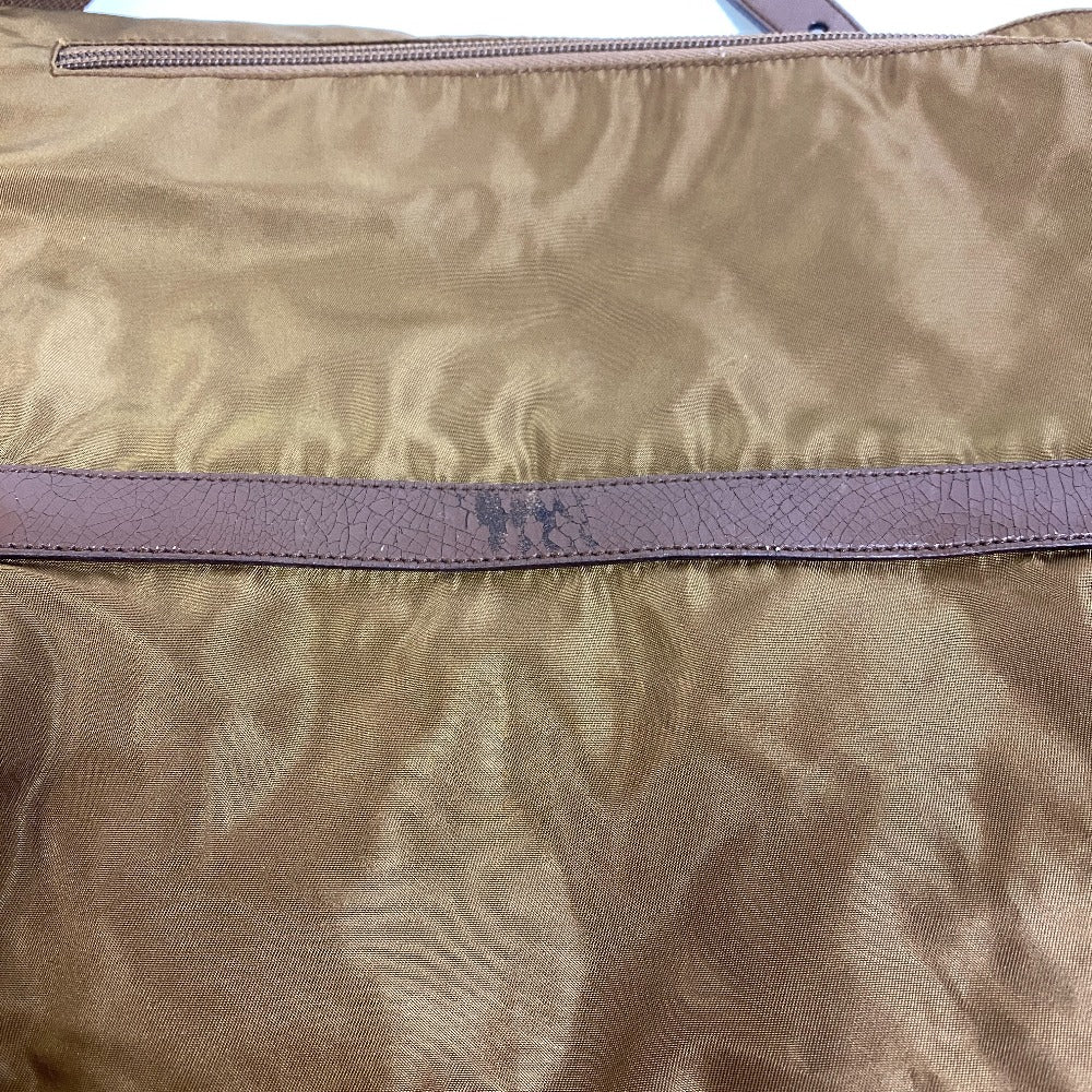 PRADA Shoulder Bag BT1738 Nylon Brown Triangular plate PRADA Vera Line Nylon Messenger Bag