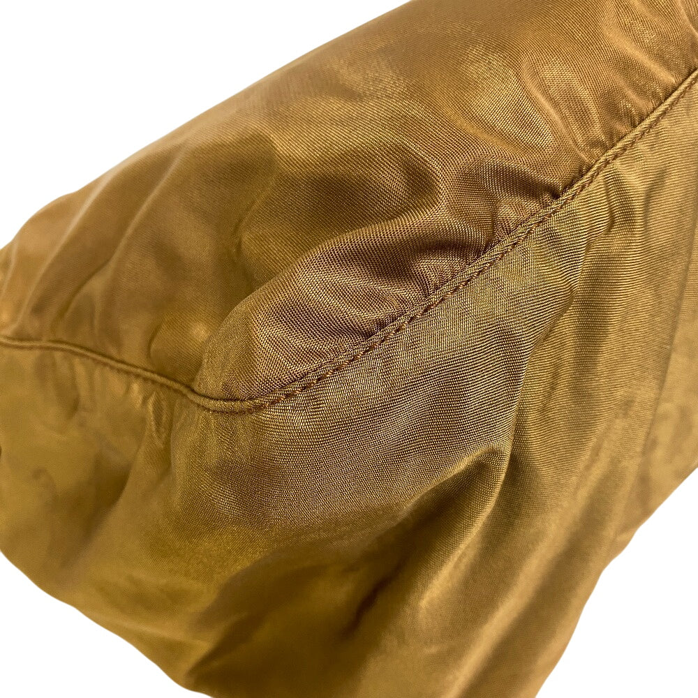 PRADA Shoulder Bag BT1738 Nylon Brown Triangular plate PRADA Vera Line Nylon Messenger Bag