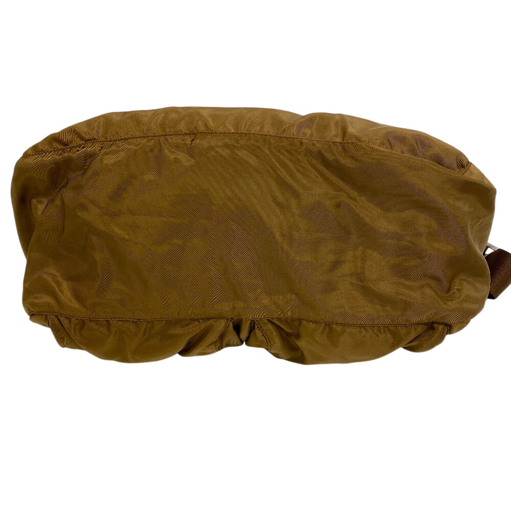 PRADA Shoulder Bag BT1738 Nylon Brown Triangular plate PRADA Vera Line Nylon Messenger Bag