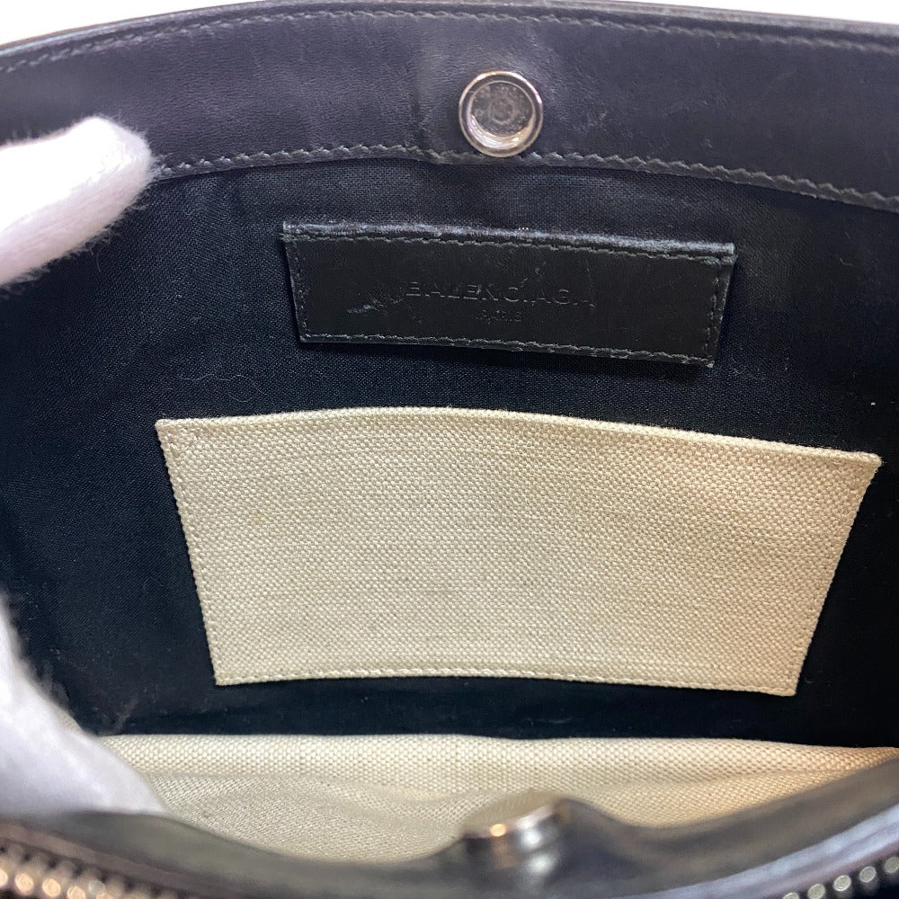 BALENCIAGA Shoulder Bag 339937 Canvas, Leather beige