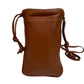CELINE Pochette lambskin Brown Triomphe