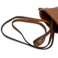 CELINE Pochette lambskin Brown Triomphe