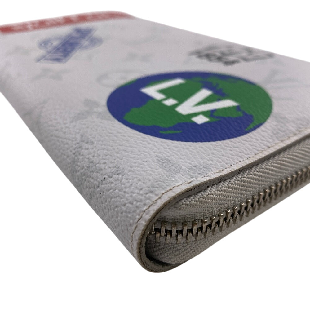 LOUIS VUITTON Long Wallet Purse M67824 Patent leather white Monogram logo organizer