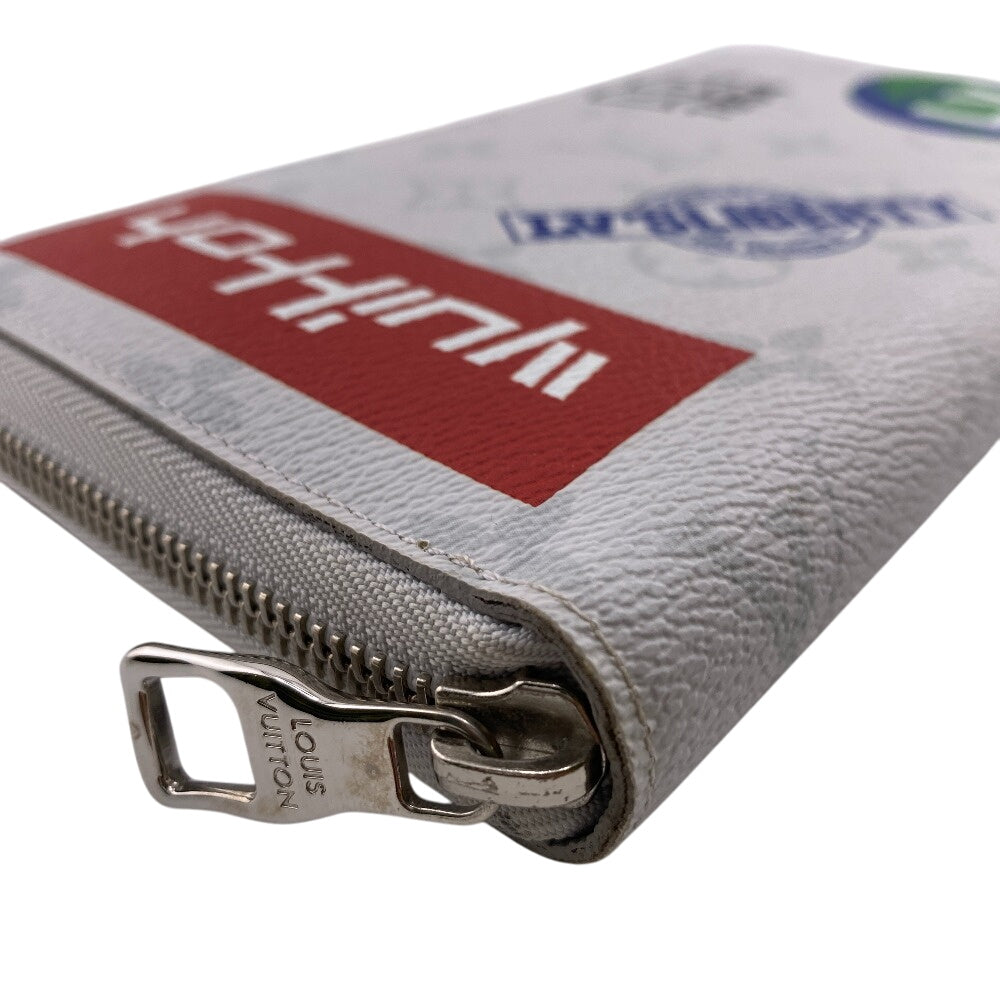 LOUIS VUITTON Long Wallet Purse M67824 Patent leather white Monogram logo organizer