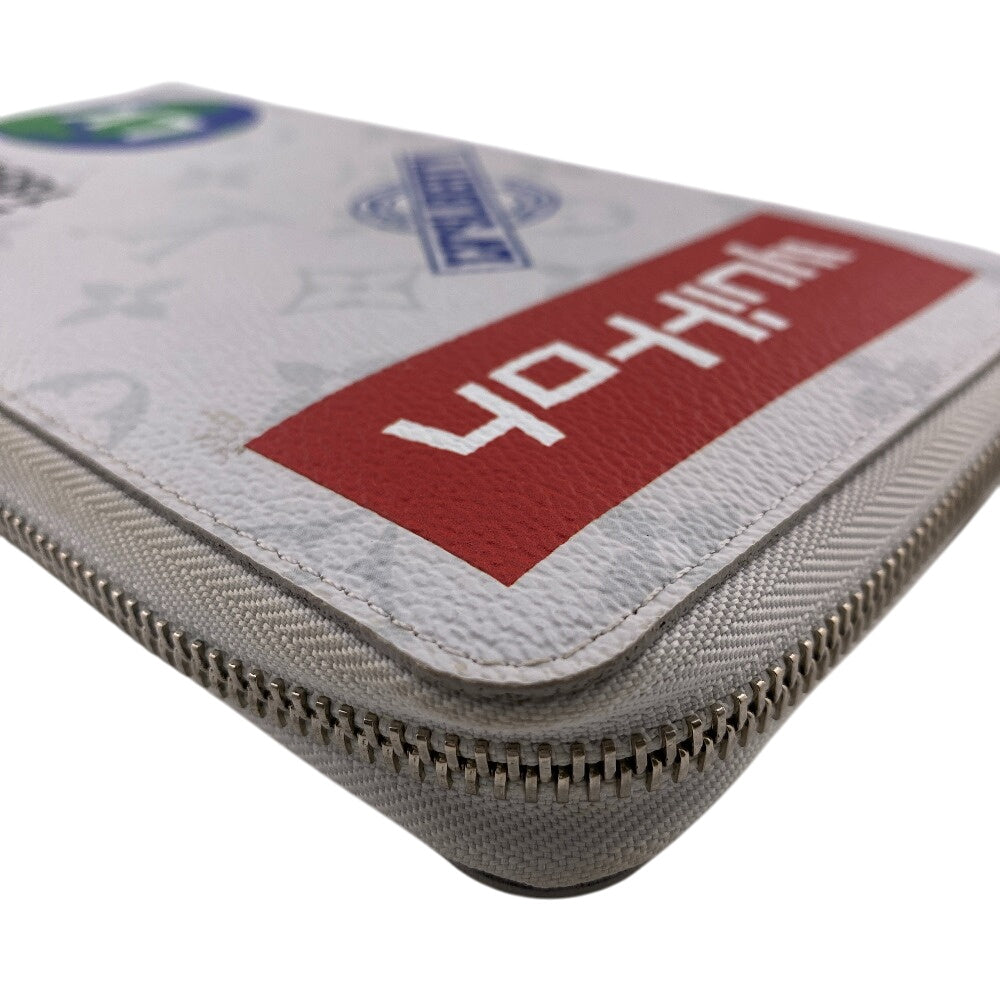 LOUIS VUITTON Long Wallet Purse M67824 Patent leather white Monogram logo organizer