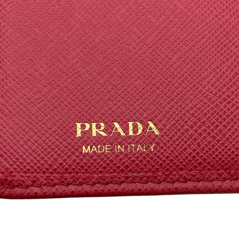 PRADA Bifold Wallet 1ML018 leather pink Safiano