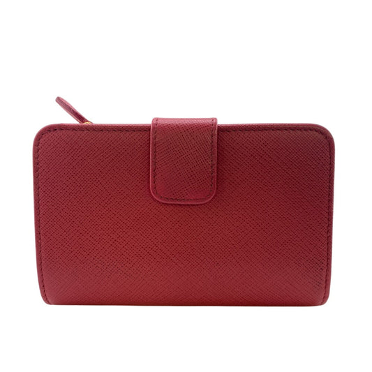 PRADA Bifold Wallet 1ML018 leather pink Safiano