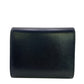 CELINE Tri-fold wallet leather black Small flap wallet