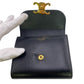 CELINE Tri-fold wallet leather black Small flap wallet