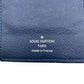 LOUIS VUITTON Long Wallet Purse M64508 leather Navy Taiga Portefeuille Alexander NM