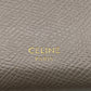 CELINE Tri-fold wallet leather gray Small trifold