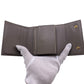 CELINE Tri-fold wallet leather gray Small trifold