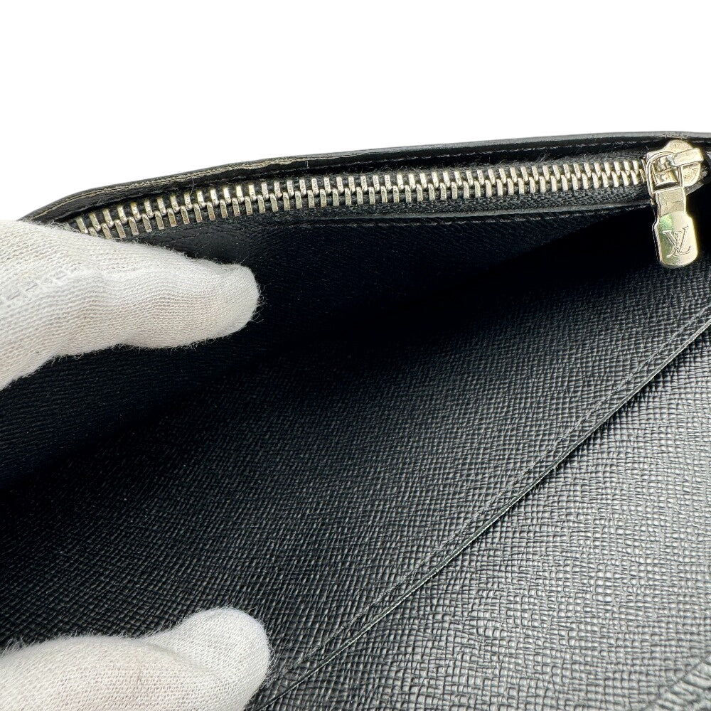 LOUIS VUITTON Long Wallet Purse N41676 leather black Damier Portefeuille Braza Christopher Nemeth Collaboration