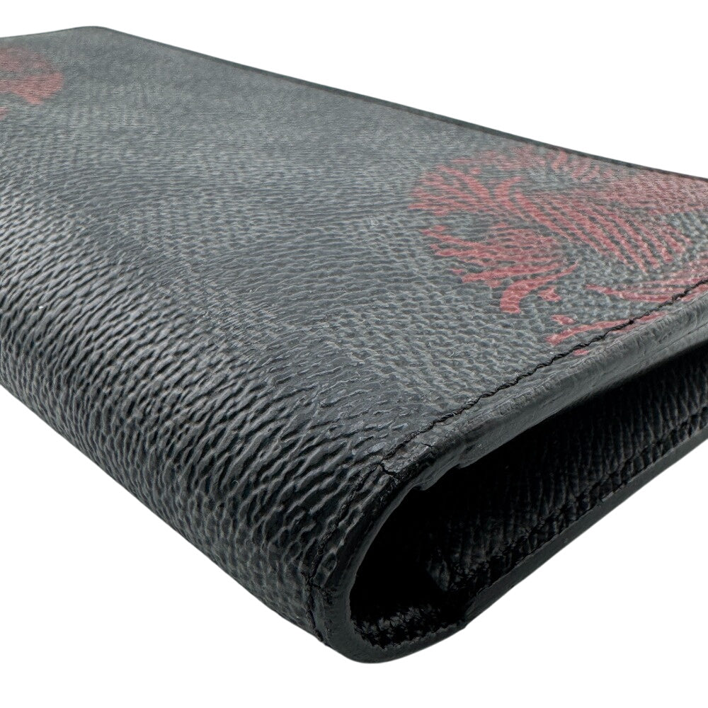 LOUIS VUITTON Long Wallet Purse N41676 leather black Damier Portefeuille Braza Christopher Nemeth Collaboration