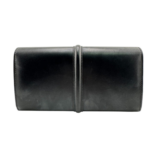 CELINE Long Wallet Purse Leather, shiny calfskin black