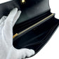 CELINE Long Wallet Purse Leather, shiny calfskin black