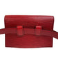 LOUIS VUITTON Sling bag M52607 Epi, Leather Red Epi Pochette Santur