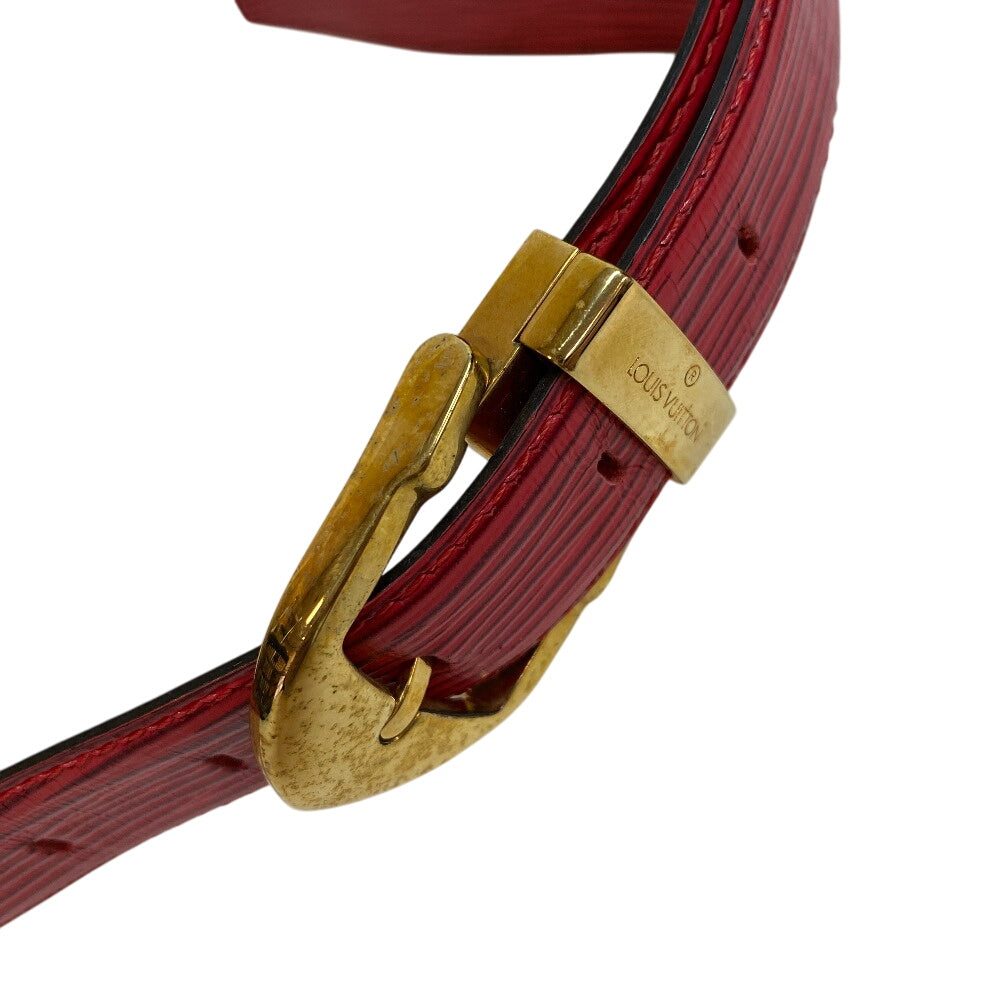 LOUIS VUITTON Sling bag M52607 Epi, Leather Red Epi Pochette Santur