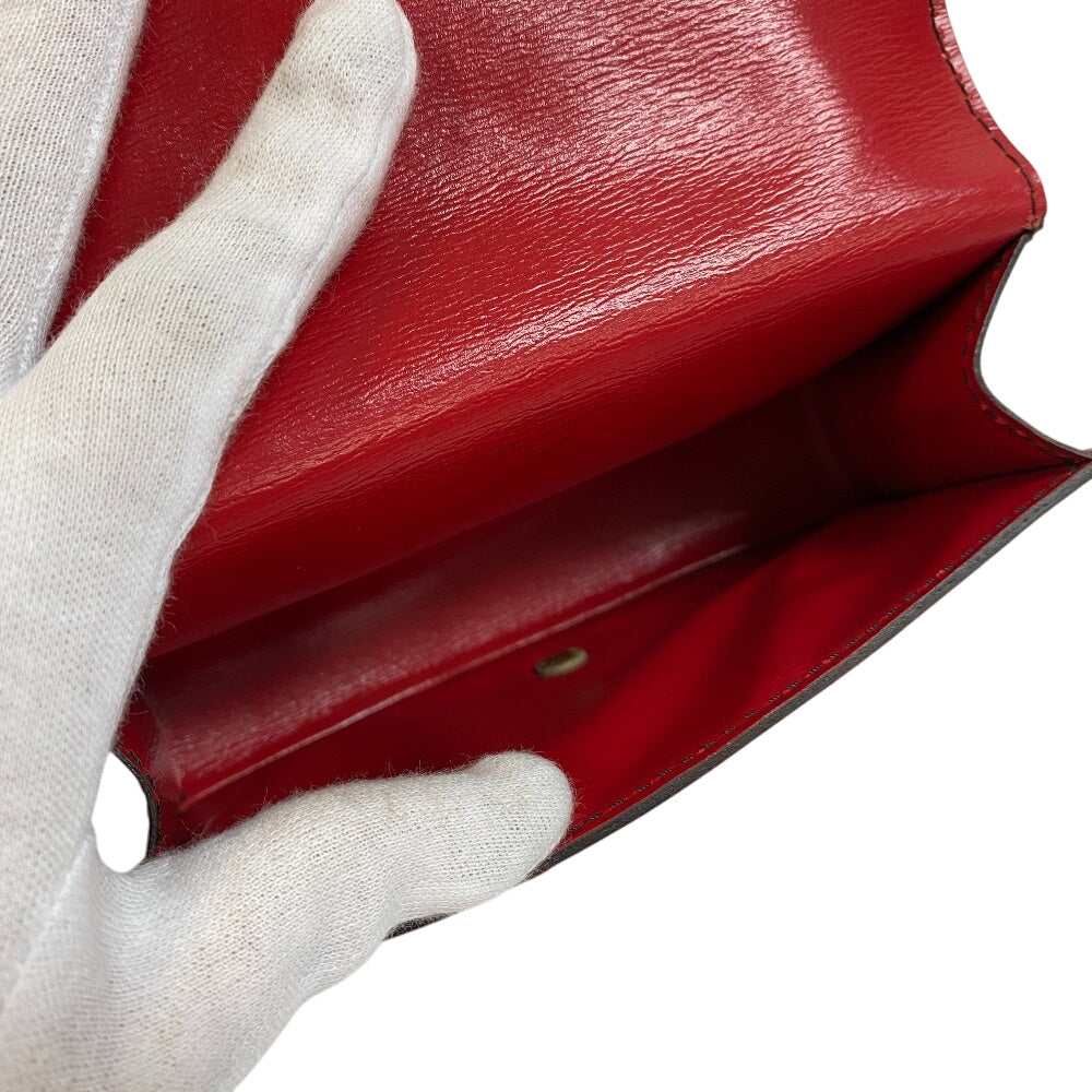 LOUIS VUITTON Sling bag M52607 Epi, Leather Red Epi Pochette Santur