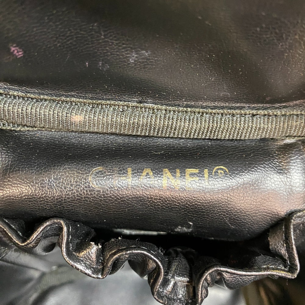 CHANEL Handbag Caviar skin black COCO Mark