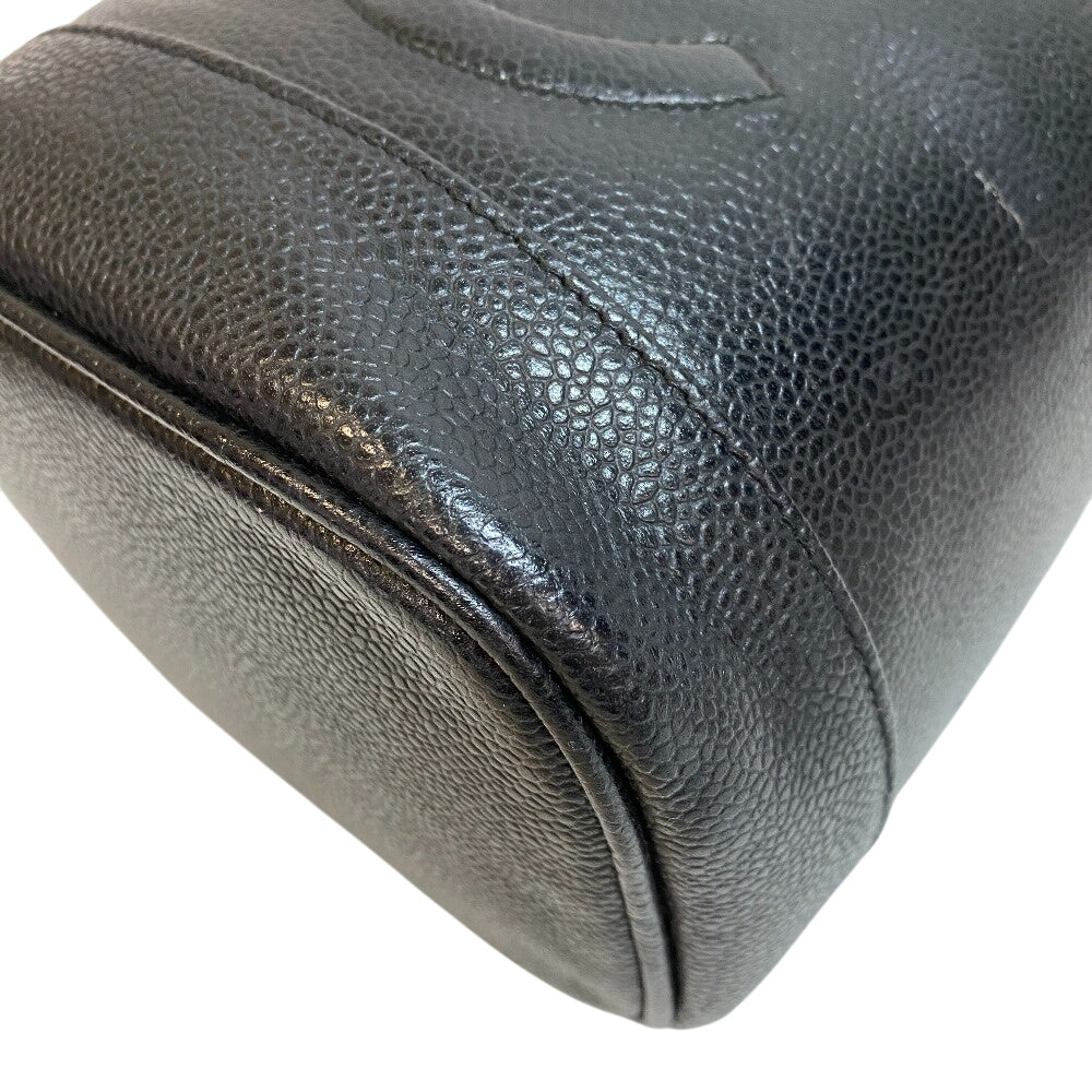 CHANEL Handbag Caviar skin black COCO Mark