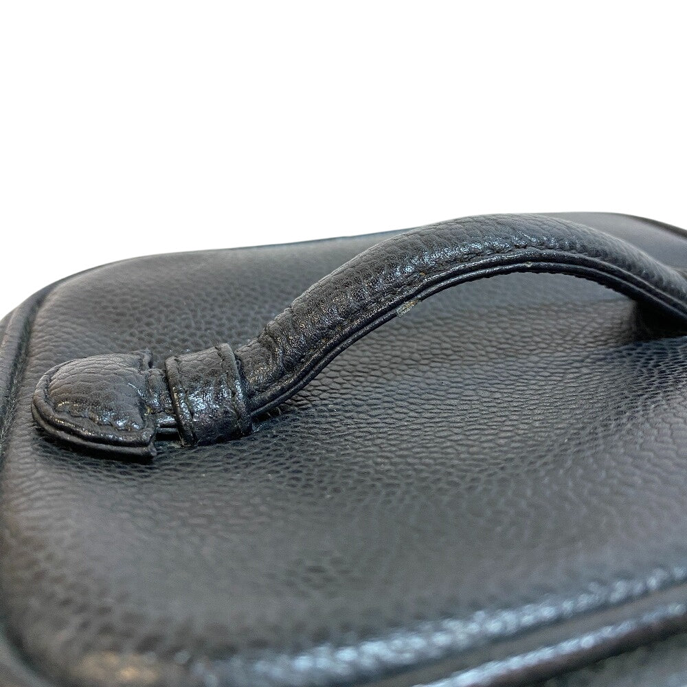 CHANEL Handbag Caviar skin black COCO Mark