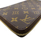 LOUIS VUITTON Long Wallet Purse M60119 leather Brown Monogram Organiser de Voyage