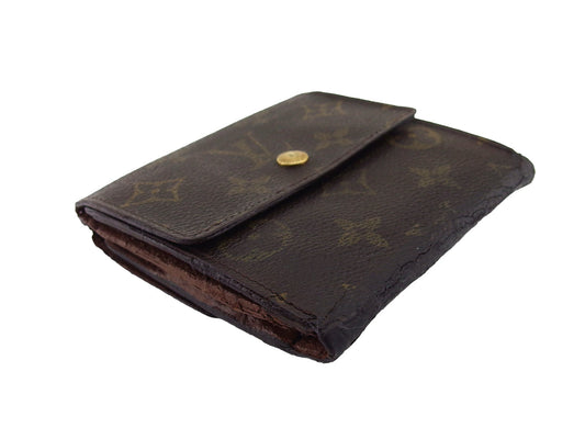 LOUIS VUITTON Bifold Wallet M61652 Brown beige Porte Monnaie Billets Cartes Credit