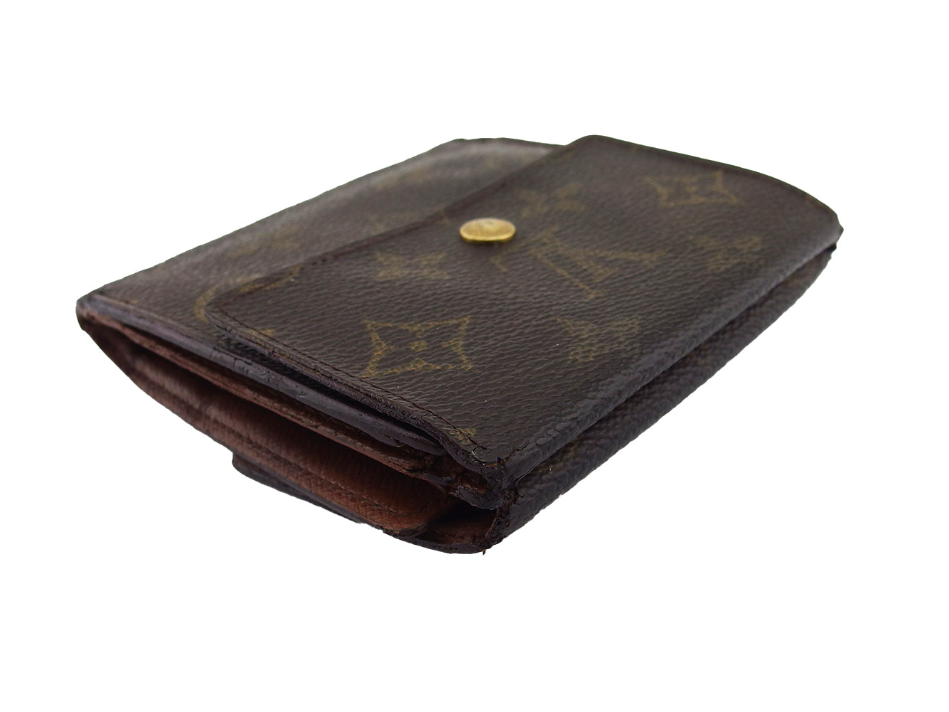 LOUIS VUITTON Bifold Wallet M61652 Brown beige Porte Monnaie Billets Cartes Credit