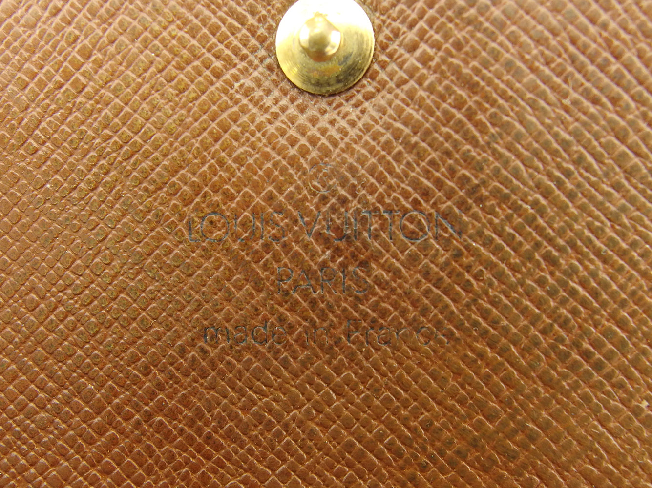 LOUIS VUITTON Bifold Wallet M61652 Brown beige Porte Monnaie Billets Cartes Credit