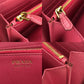 PRADA Long Wallet Purse 1ML506 Embossed leather pink Zip Around Safiano Women Used Authentic