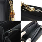 GUCCI Long Wallet Purse leather black Zip Around Women Used Authentic