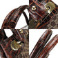 CELINE Tote Bag Canvas, Leather Brown Women Used Authentic