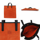 LOEWE Handbag Leather, Suede Orange Women Used Authentic