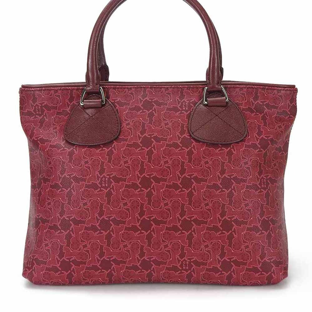 CELINE Handbag PVC, Leather pink Women Used Authentic
