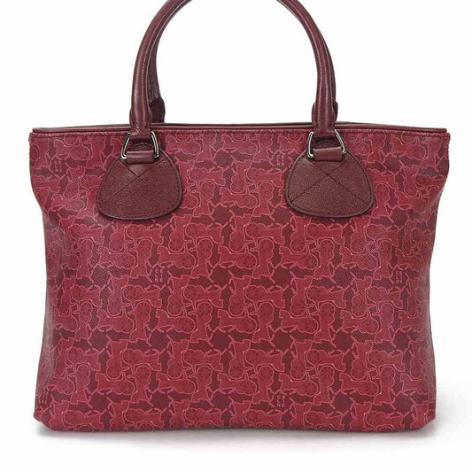 CELINE Handbag PVC, Leather pink Women Used Authentic