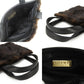 LOEWE Handbag leather black Women Used Authentic