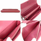 CHANEL Long Wallet Purse Caviar skin pink COCO Mark Women Used Authentic
