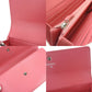 CHANEL Long Wallet Purse Caviar skin pink COCO Mark Women Used Authentic