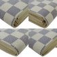 LOUIS VUITTON Long Wallet Purse N61735 Damier Azur white Portefeuille Sara Women Used Authentic