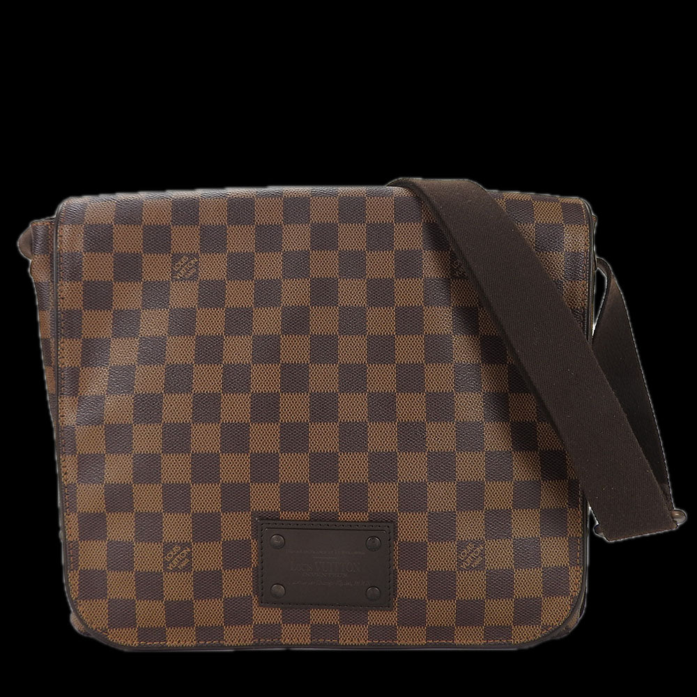 LOUIS VUITTON Shoulder Bag N51211 Damier Brown Brooklyn MM mens Used Authentic