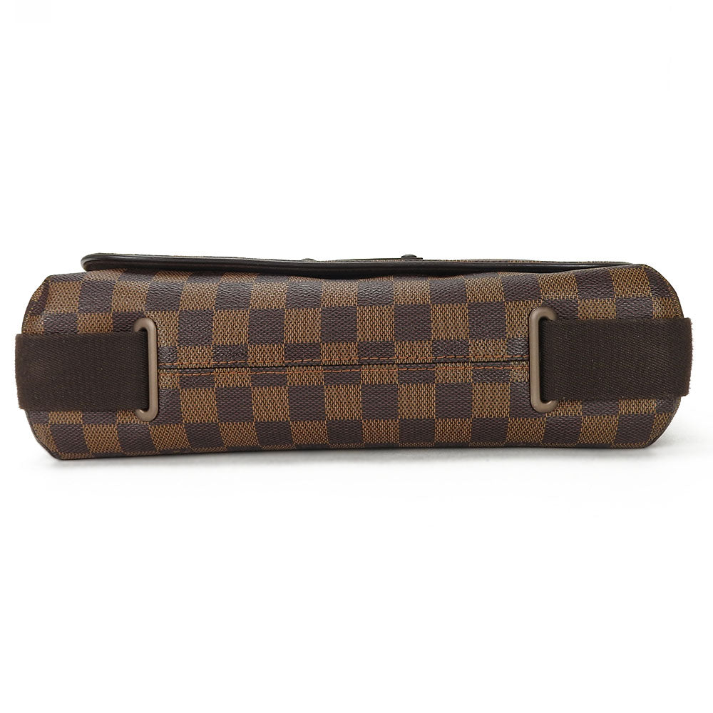 LOUIS VUITTON Shoulder Bag N51211 Damier Brown Brooklyn MM mens Used Authentic