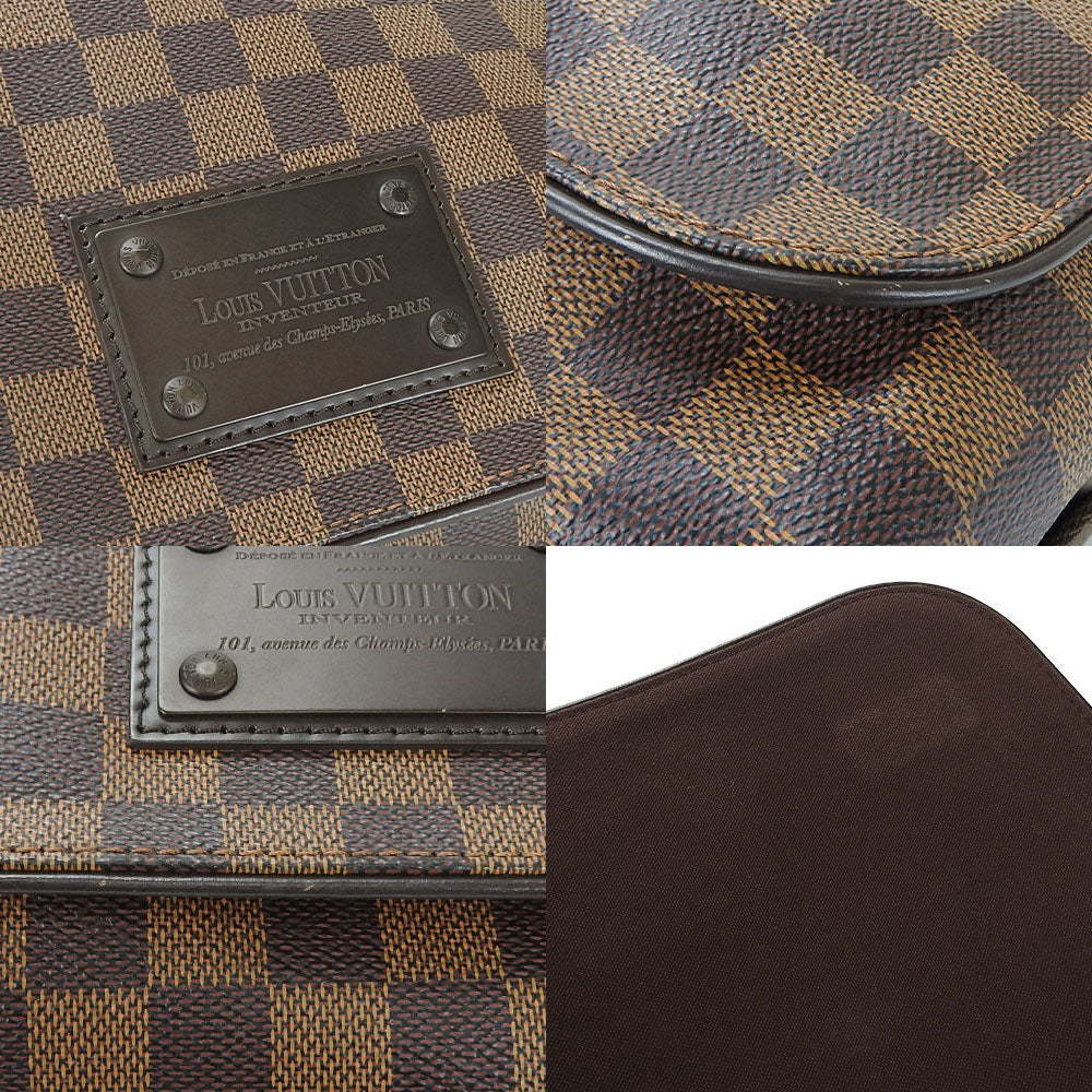 LOUIS VUITTON Shoulder Bag N51211 Damier Brown Brooklyn MM mens Used Authentic