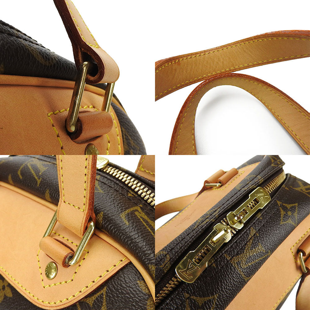 LOUIS VUITTON Handbag M41450 Monogram, Tanned Leather Brown Excursion unisex(Unisex) Used Authentic