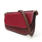LOEWE Shoulder Bag leather Bordeaux anagram Women Used Authentic