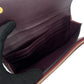 LOEWE Shoulder Bag leather Bordeaux anagram Women Used Authentic